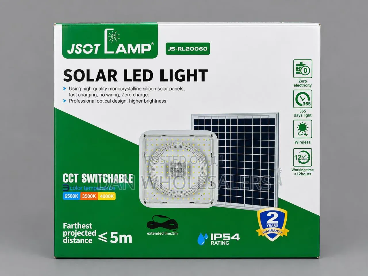 500 Watts Solar Ceiling Light