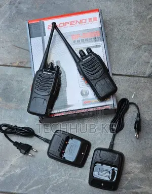 2 Pack BAOFENG BF-888S Walkie Talkie 16 Channels 1500mAh Liion Battery