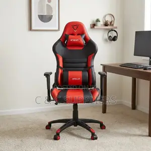 Red Leather Modern Gaming Seat.