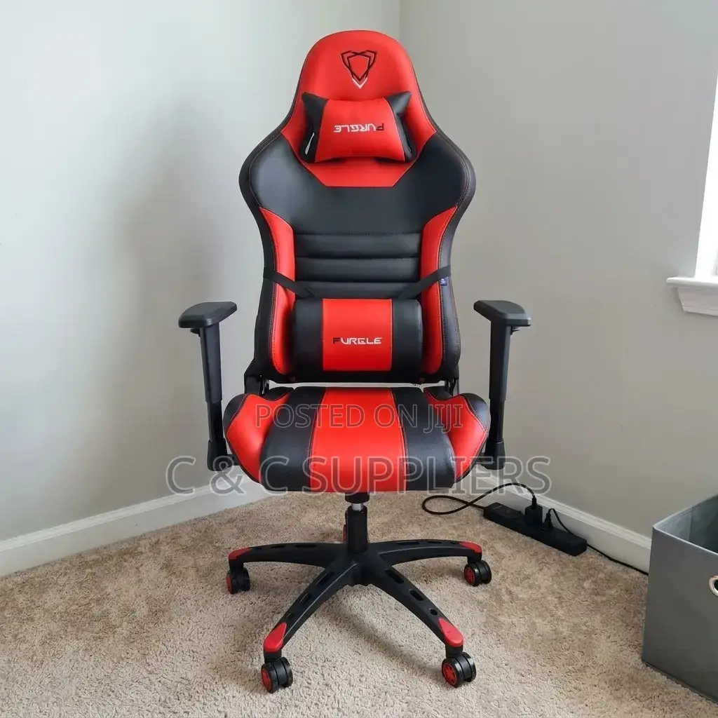 Red Leather Modern Gaming Seat.