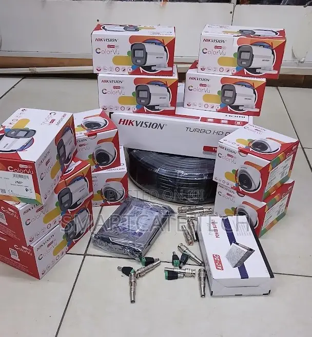 Hikvision 16 Channel DVR ColorVu CCTV Kit Full Security System