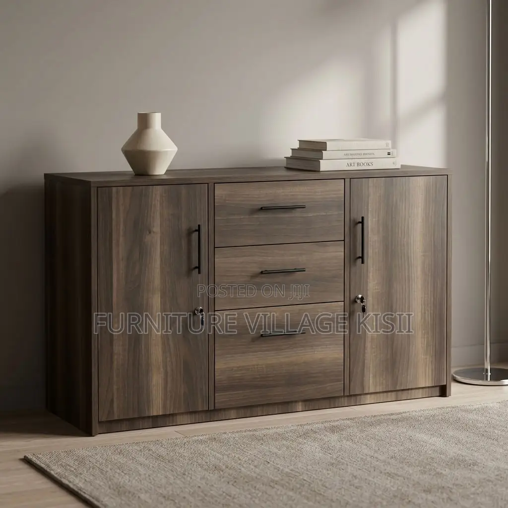 3-Door Wooden Cabinet
