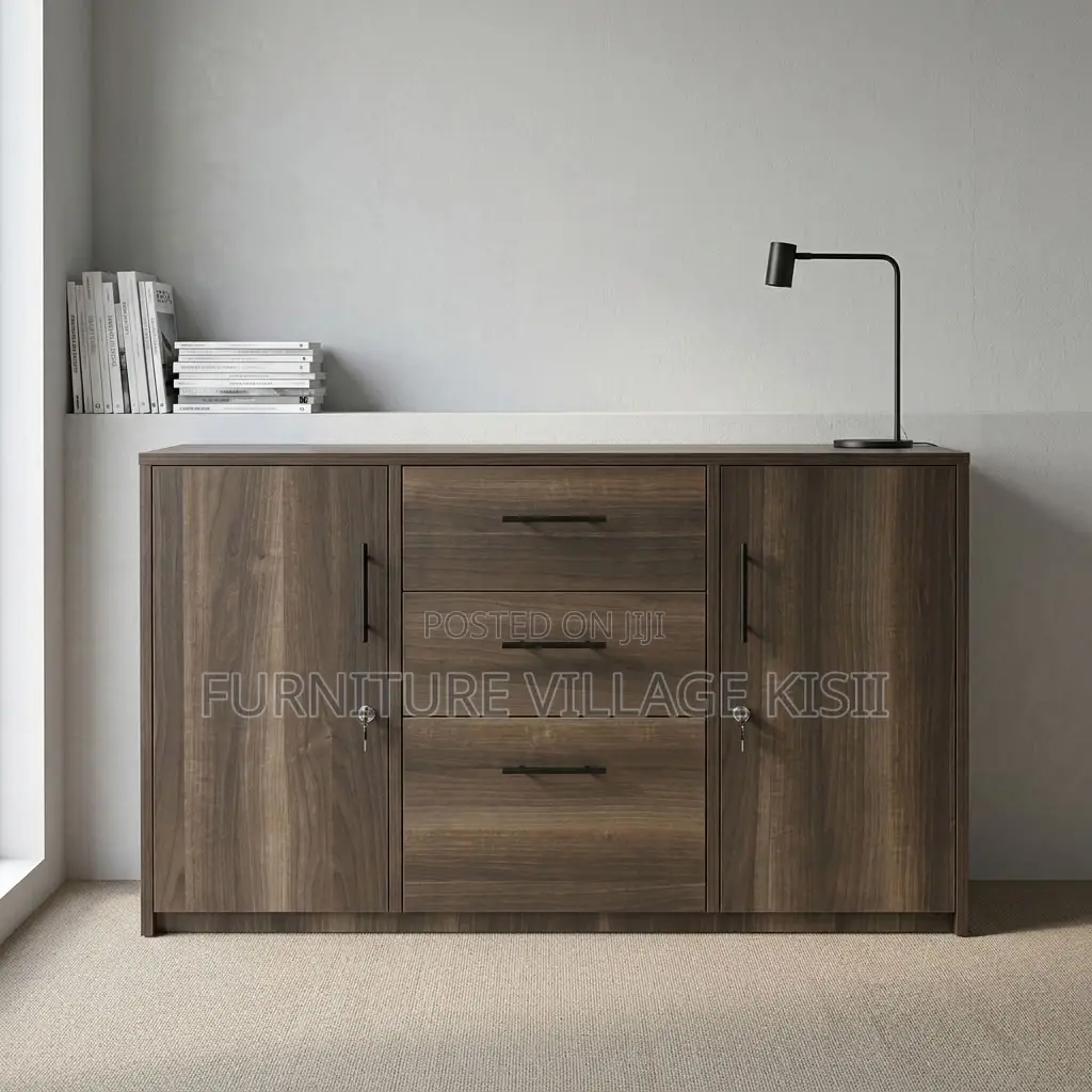 3-Door Wooden Cabinet