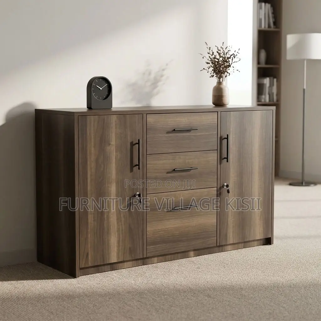 3-Door Wooden Cabinet