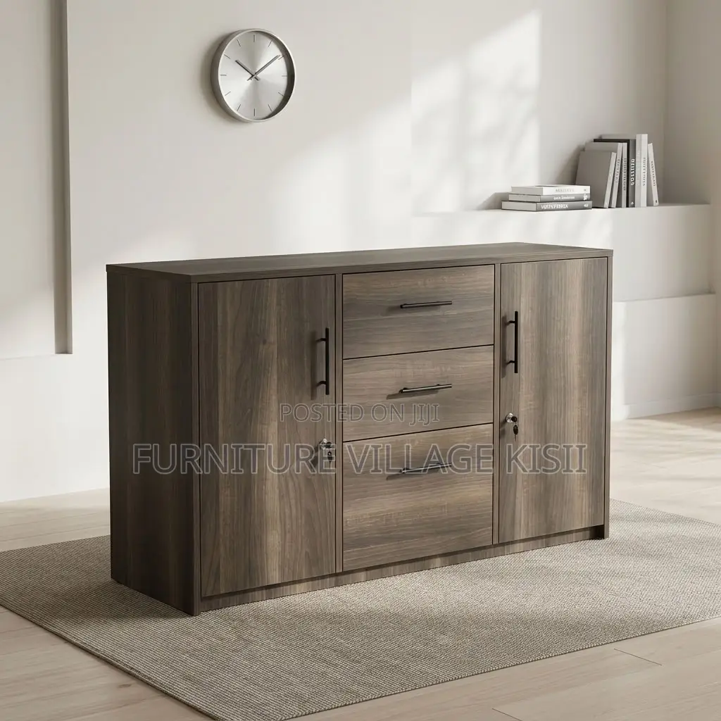 3-Door Wooden Cabinet