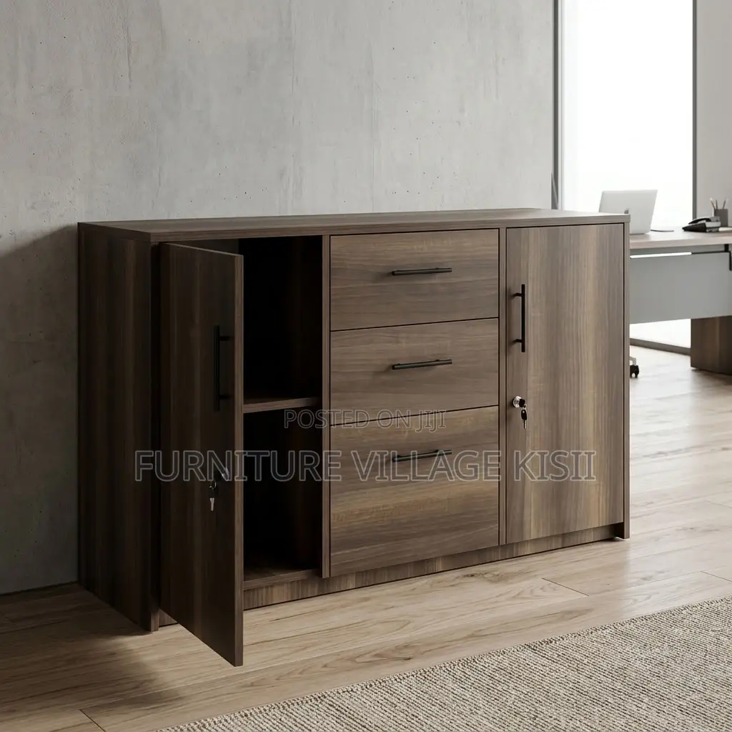 3-Door Wooden Cabinet