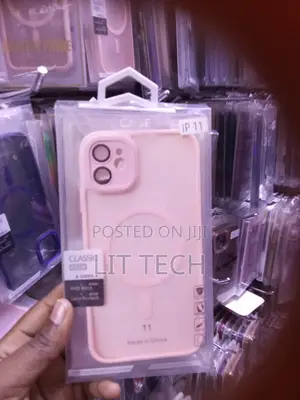 Pink MagSafe Transluscent Case With Lense Protector for iPhone 11