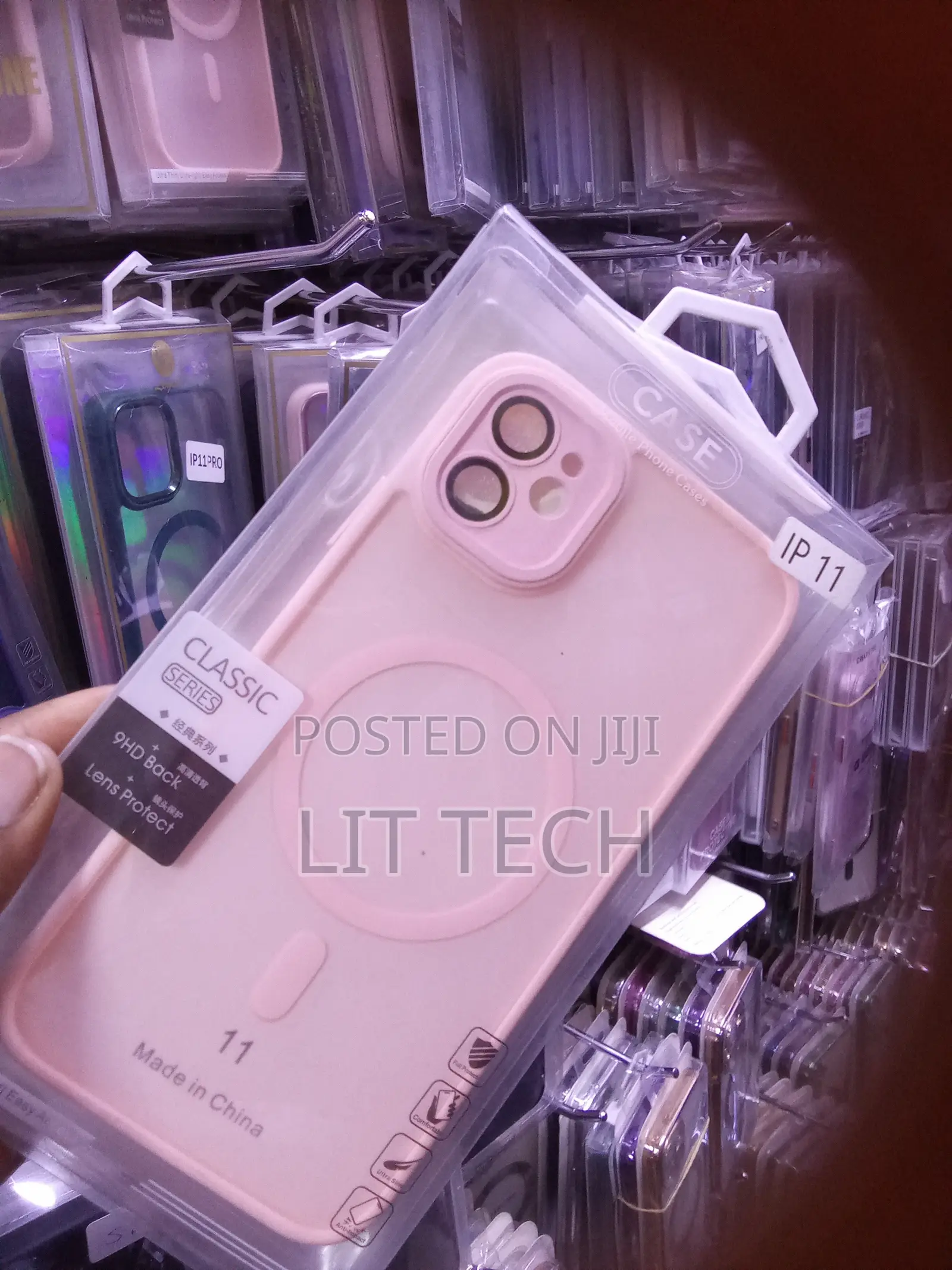 Pink MagSafe Transluscent Case With Lense Protector for iPhone 11