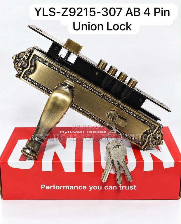 UNION YLS-Z9215-307 AB 4-Pin Multi-Bolt Cylinder Lockset