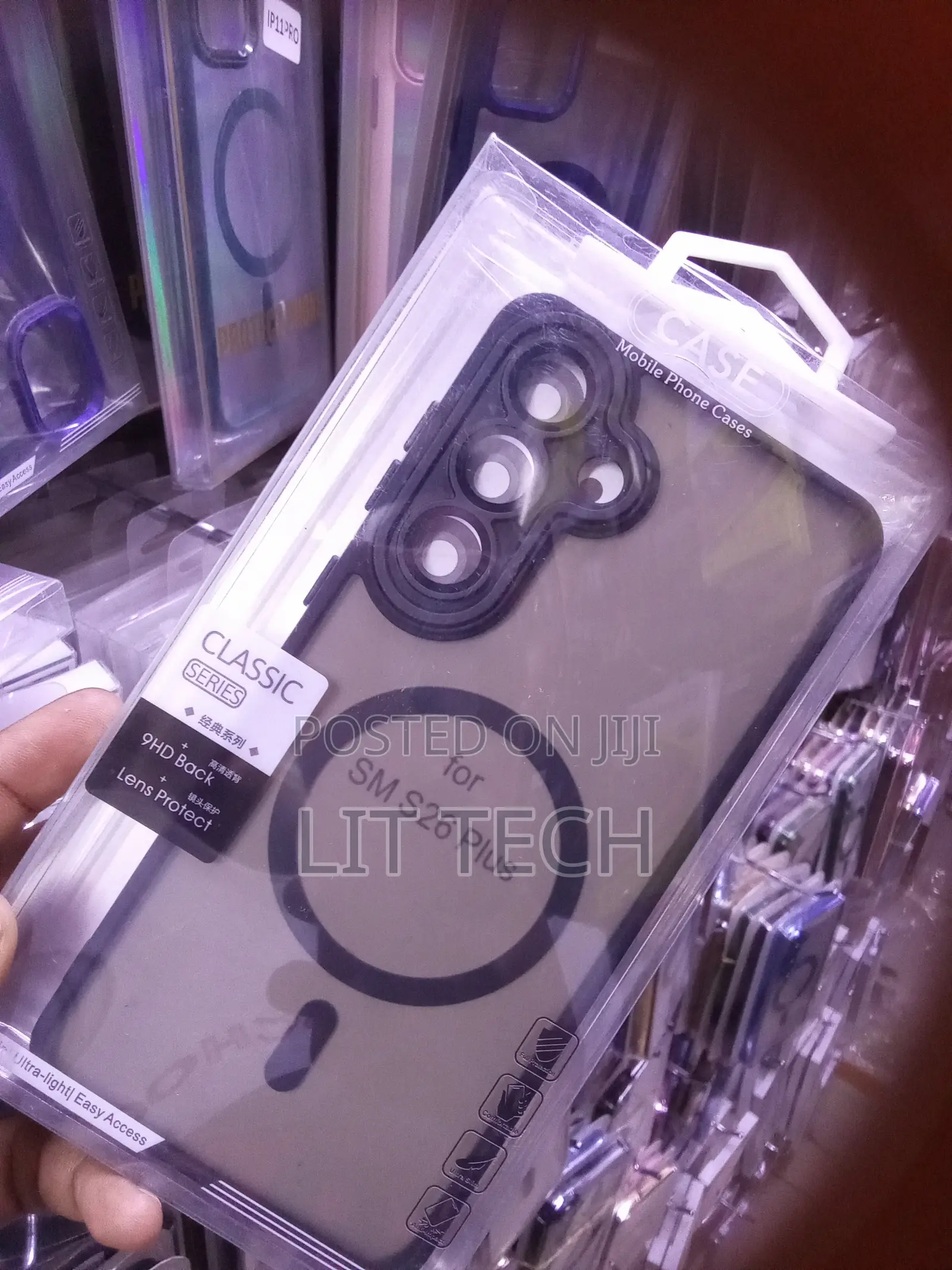 Black Classic MagSafe Transluscent Case for Samsung Galaxy S26 Plus