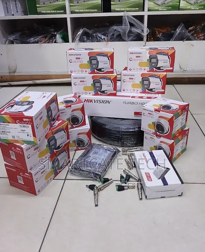 Hikvision 16 Channel CCTV Kit ColorVu 8 Bullet 8 Dome Cameras