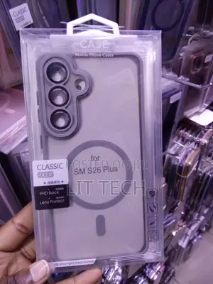 Translucent, Grey Samsung Galaxy S26 Plus Case With Lense Protector