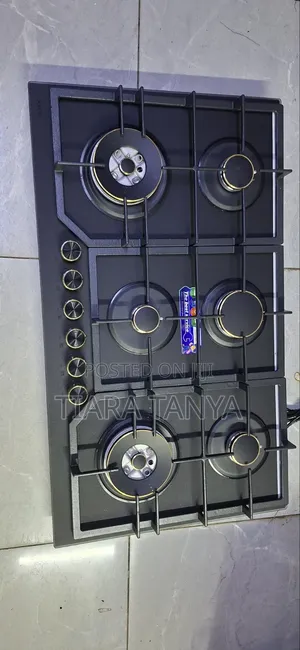 Bolesi 90cm 6 Burner Gas Hob Golden Diamond Series