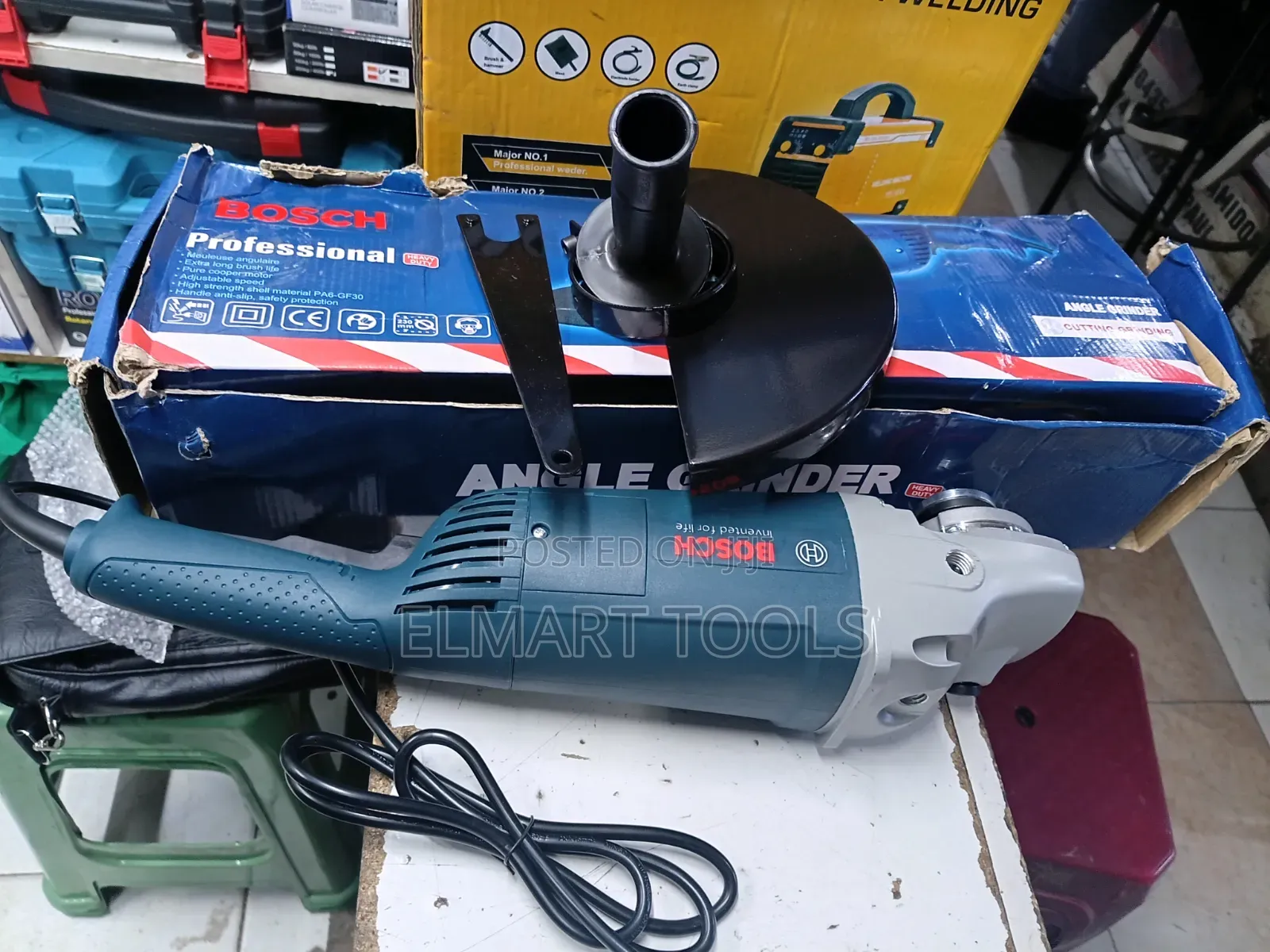 Electric Bosch 9-Inch (230mm) Angle Grinder