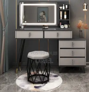 Modern Vanity Dressing Table With LED Mirror Kenya – Stylish Vanity Se