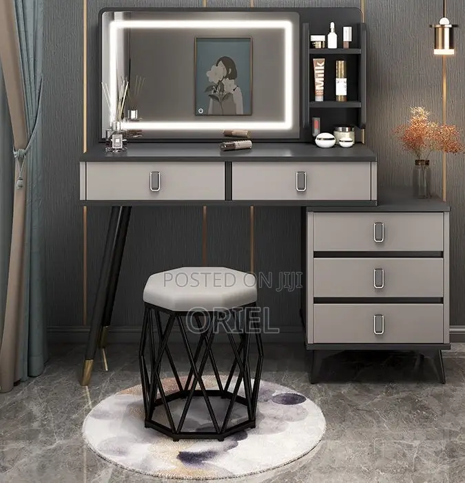 Modern Vanity Dressing Table With LED Mirror Kenya – Stylish Vanity Se