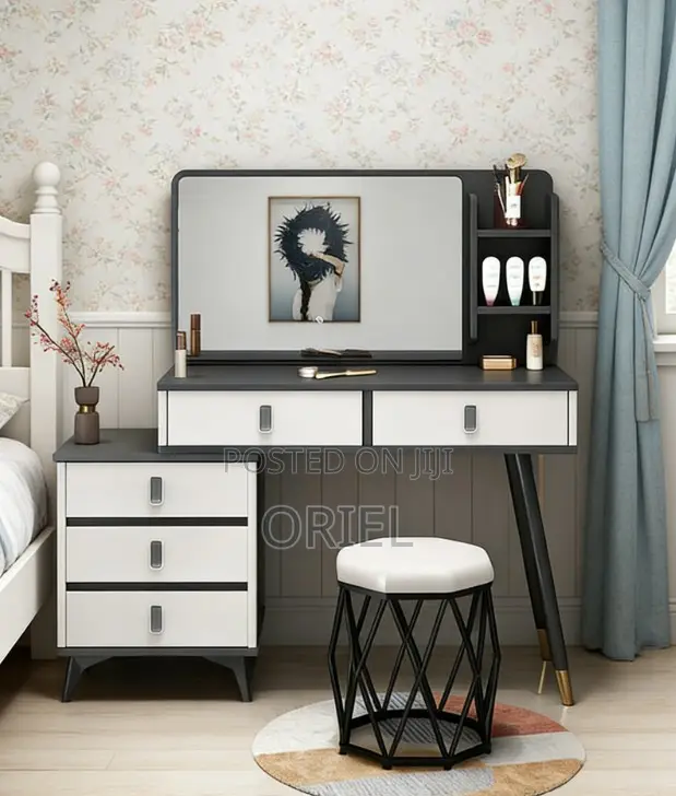 Modern Vanity Dressing Table With LED Mirror Kenya – Stylish Vanity Se