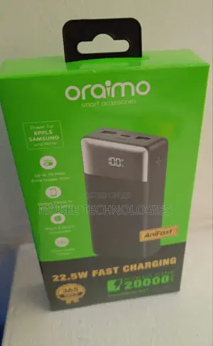 Oraimo 20000mAh Portable Fast Charging Power Bank