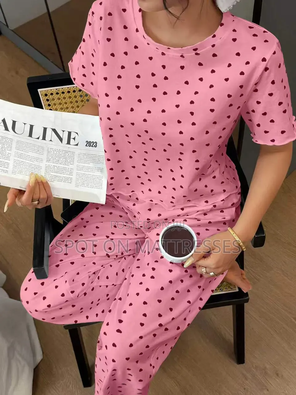 Pure Cotton. Two Piece Pajama Set. Sizes M-2xl. Nationwide Delivery.