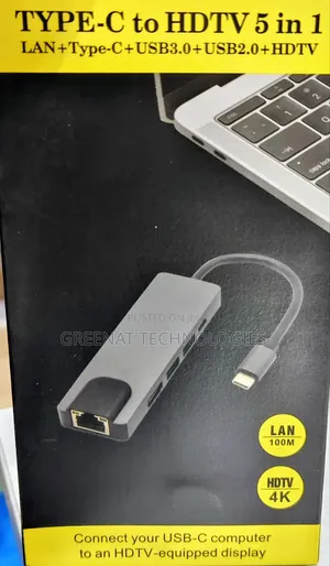 5 In1 Hub HDMI LAN Type-C
