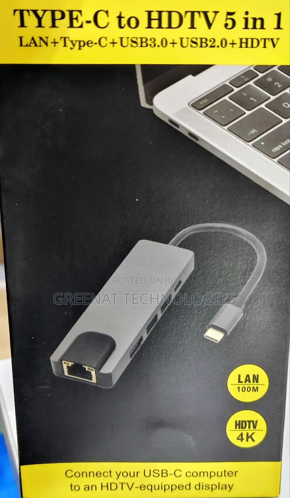 5 In1 Hub HDMI LAN Type-C