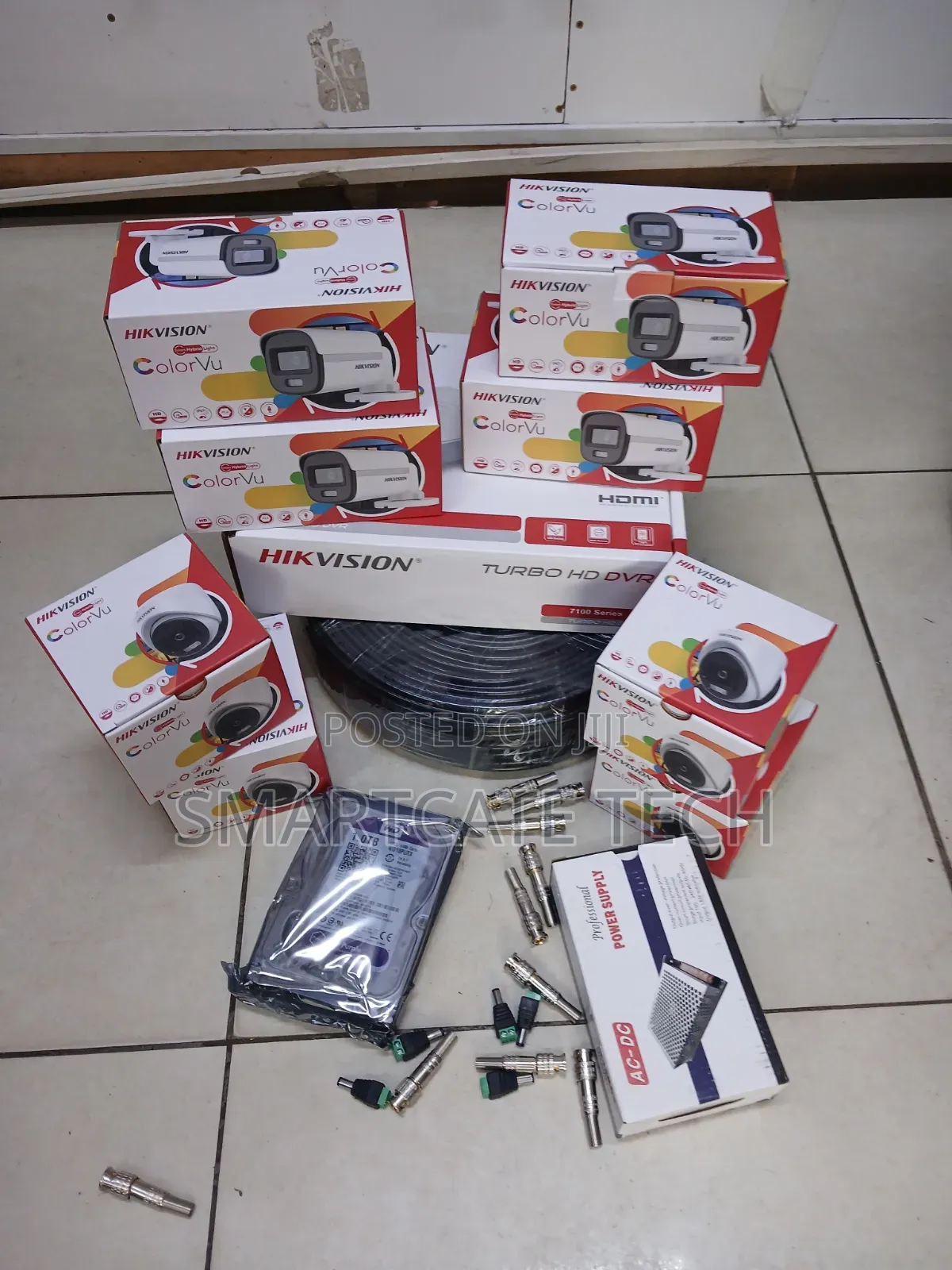Hikvision 16CH CCTV Kit – 10 Dome Bullet Cameras Full Colour