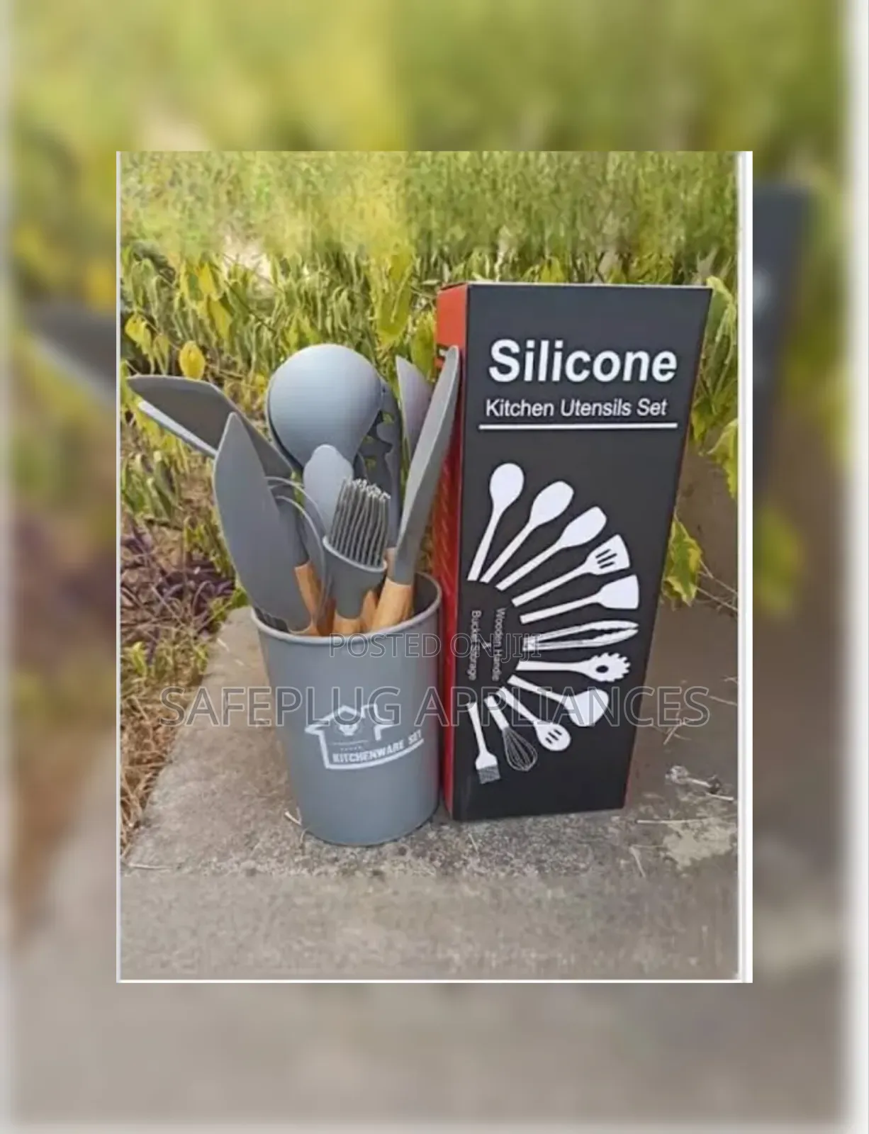 12-Piece Black Silicone Kitchen Spoon Set – Complete Cooking Set