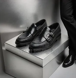 Leather Double Strap Mens Official Shoes 40-45