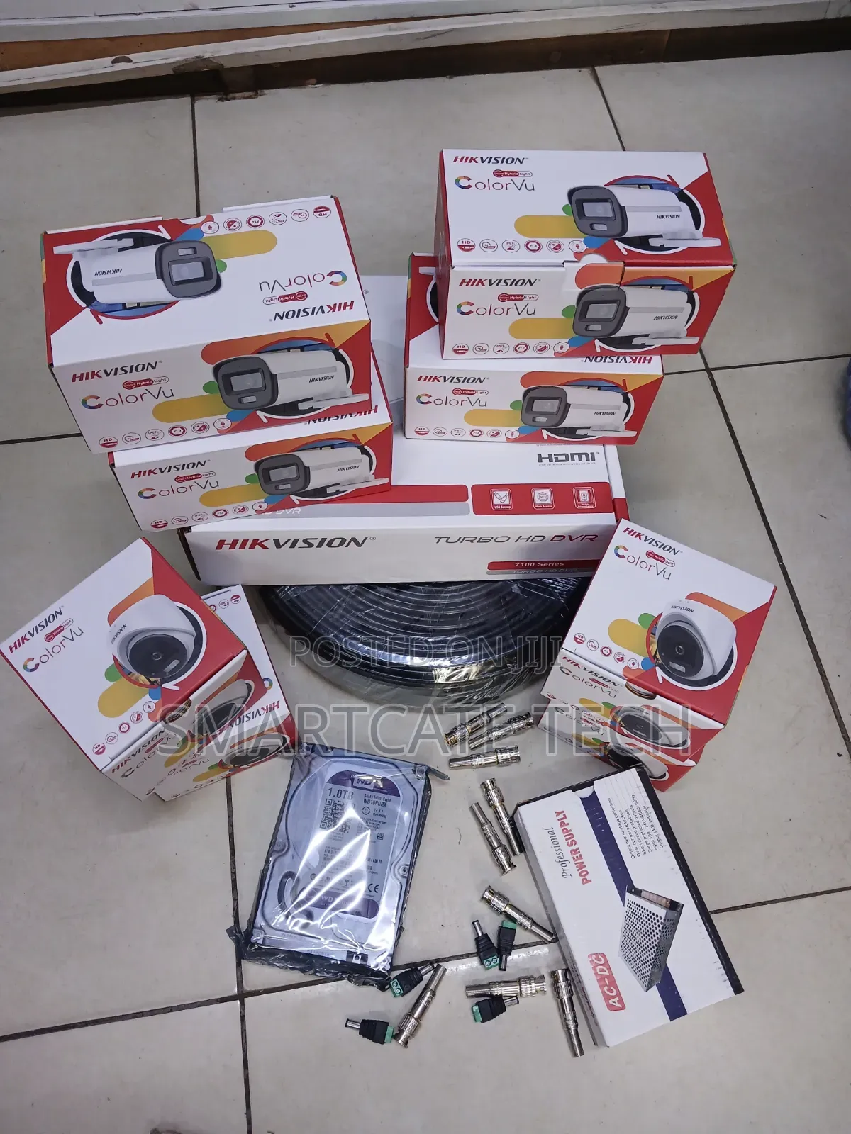 Complete Hikvision 16CH Security Kit – 10 Full Colour Dome Bullets