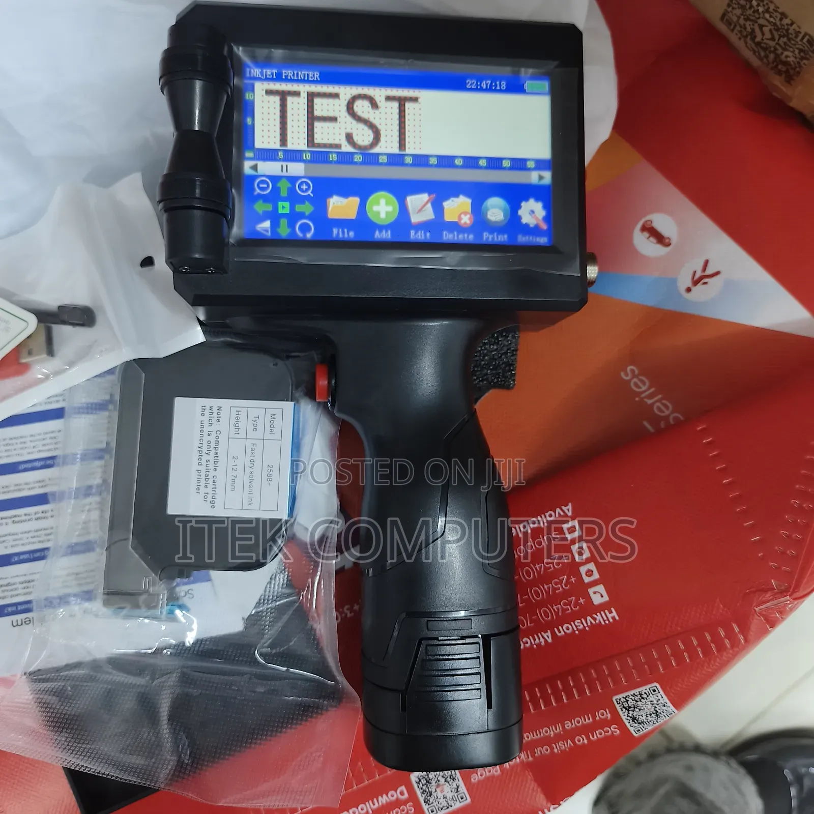 12.7mm Portable Inkjet Printer for Industrial Date Coding