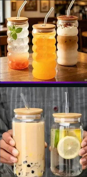 Portable Smoothie Jar With Straw