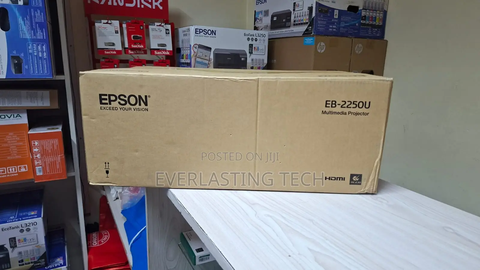 Epson Powerlite Eb- 2250u 5000 Lumens Projector (V11h871041)