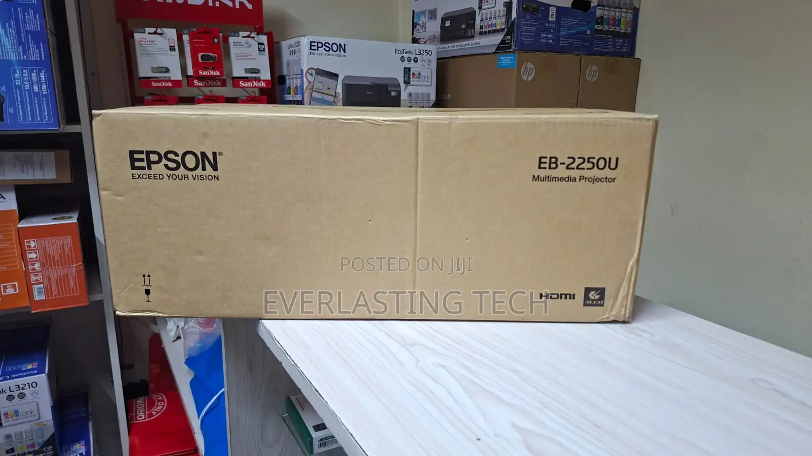 Epson Powerlite Eb- 2250u 5000 Lumens Projector (V11h871041)