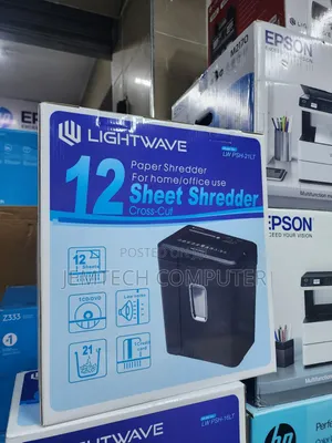 Lightwave Paper/Cd Shredder,12 Sheets, 21 LTR-PSH-21lt