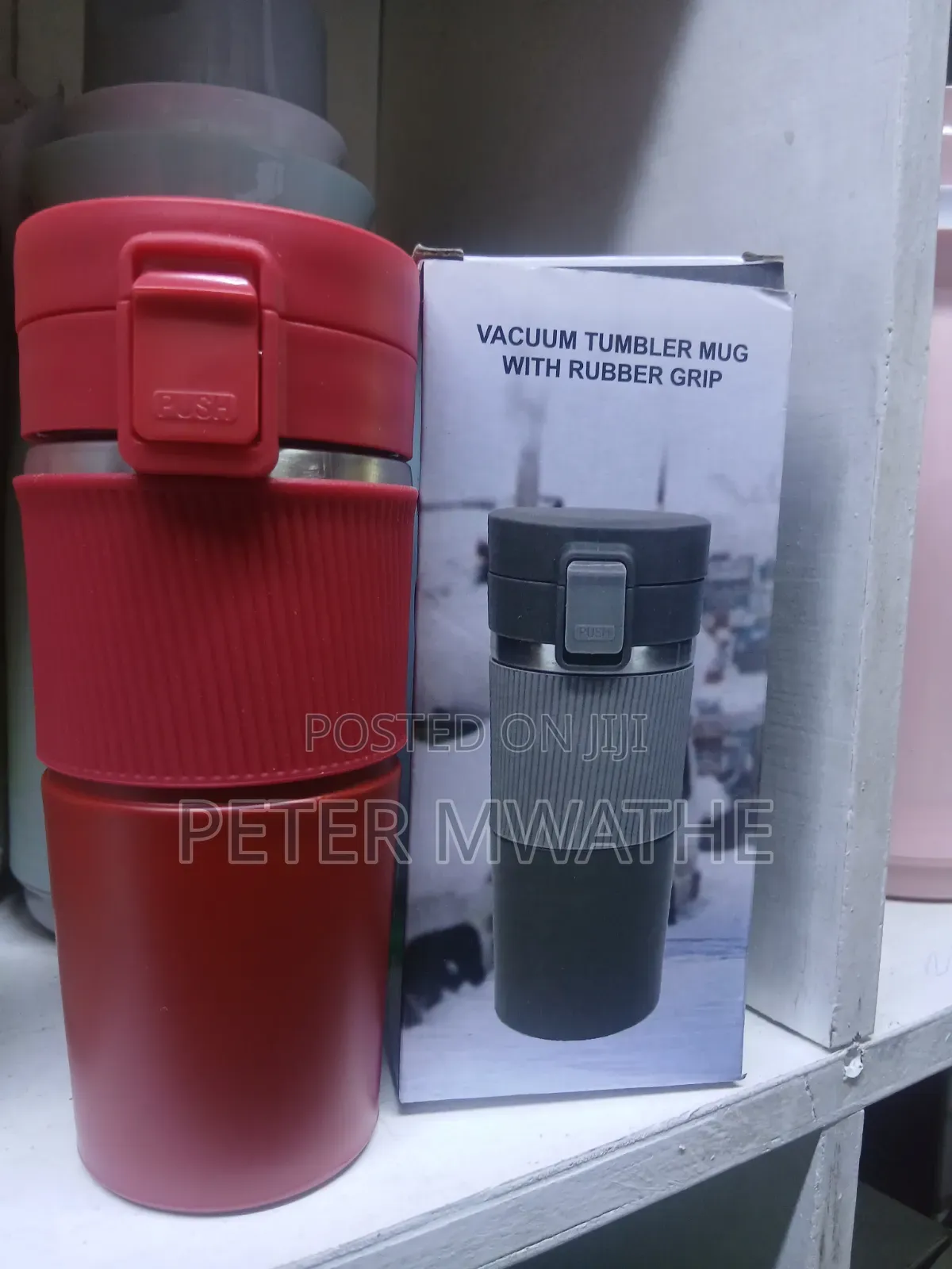 Vaccume Tumblermug With Rubber Grip