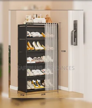 Covered Shoe Rack Organizer – Dust Proof Storage Rack
