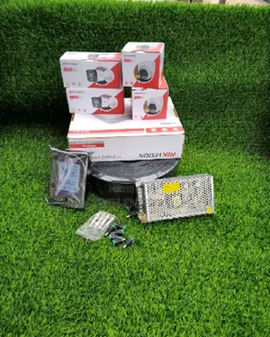 Hikvision 4 Camera HD Hybrid CCTV Package