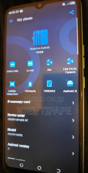 Tecno Spark 8C 64 GB Green