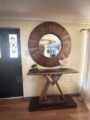 Mahogany Console Table and Mirror