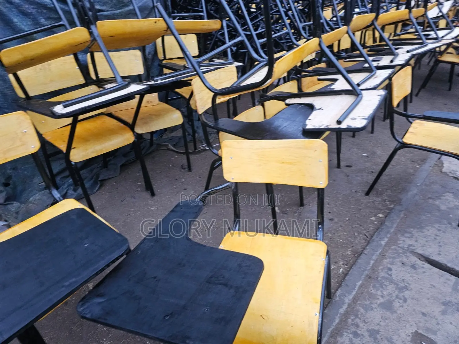 Arm Chair College Painted Black Arm