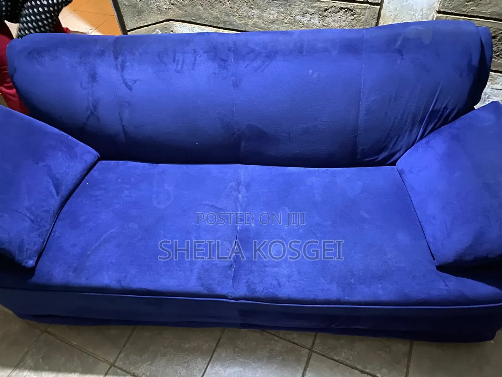 3 Seater, Blue in Color Used for a Short Period