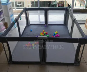 Large Foldable/Portable Baby Playpen(150X180Cm)-50balls+2 Stand Rings