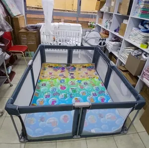 Large Foldable/Portable Baby Playpen(150X180Cm)-50balls+2 Stand Rings