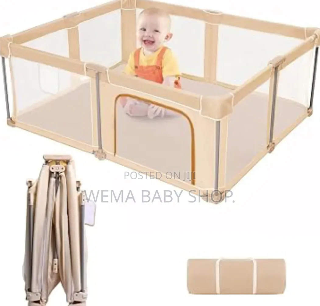 Large Foldable/Portable Baby Playpen(150X180Cm)-50balls+2 Stand Rings