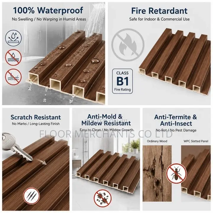 Wood Look Fluted Panel
