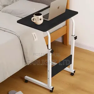 Height Adjustable Laptop Table With Wheels 60*40cm