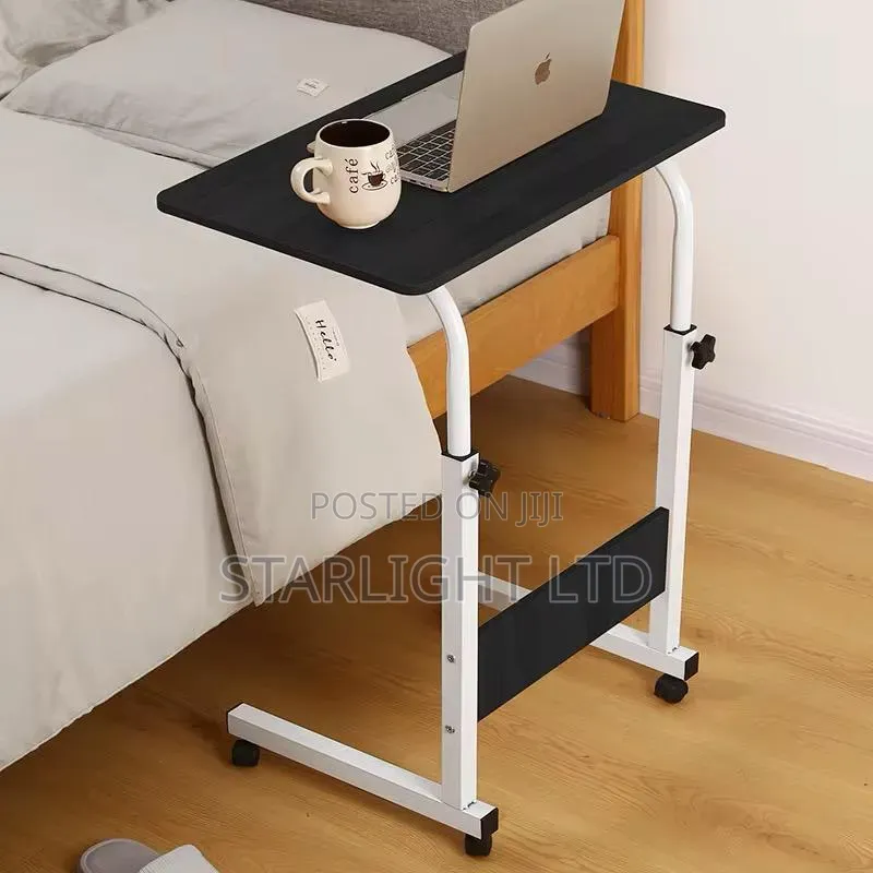 Height Adjustable Laptop Table With Wheels 60*40cm