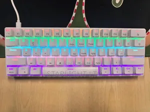 White USB RGB Gaming Keyboard – Multicolor Backlight