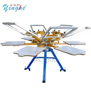 6 Color 6 Stations Screen Printing Machine