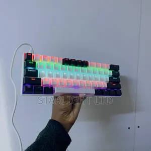Affordable Gaming Keyboard With RGB White Black